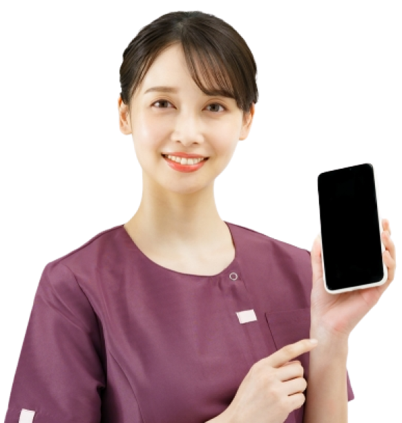スキマ時間で資格や経験を生かして収入アップを実現する看護師さん向けの面接不要の単発バイトアプリです